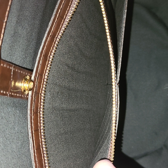 Little Liffner Tulip Croc Embossed Leather Tote - Picture 11 of 12